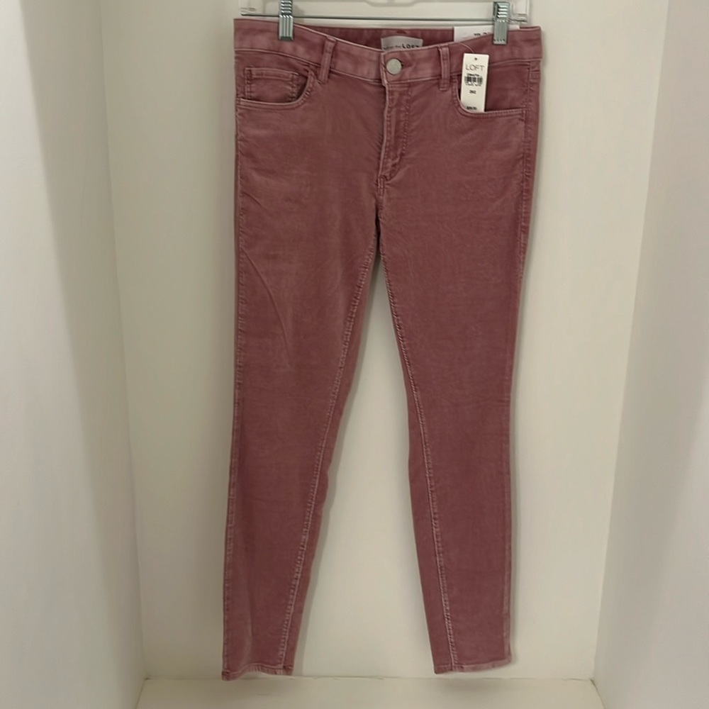 NWT Brushed Corduroy Skinny Pant in Nostalgia Rose, Sz 26 Curvy